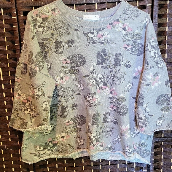 Zaroo Gray Knit Sweater - Picture 1 of 4